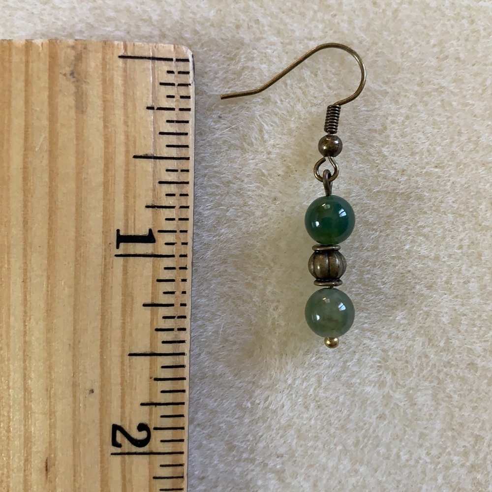 21123 ⭐️Moss Agate Earrings⭐️ - Picture 3 of 5